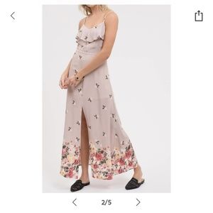 Blu Pepper Floral Sleeveless Maxi Dress